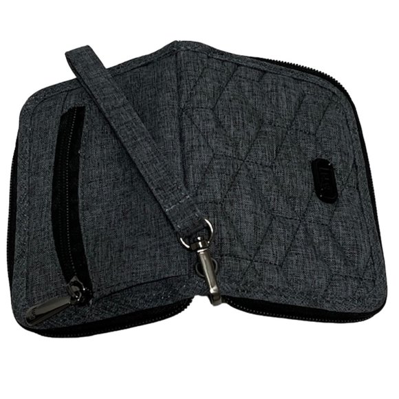 LUG Rodeo RFID-Protected Gray Quilted Wristlet - Picture 5 of 16
